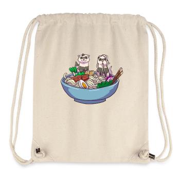 Ferret in Noodle Soup Illustration - Stanley/Stella Recycled Gym Bag - natural - Front