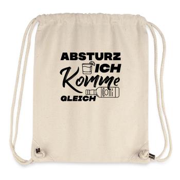 Absturz Party Spruch - Stanley/Stella recycelter Gym Bag - Naturweiß - Vorne