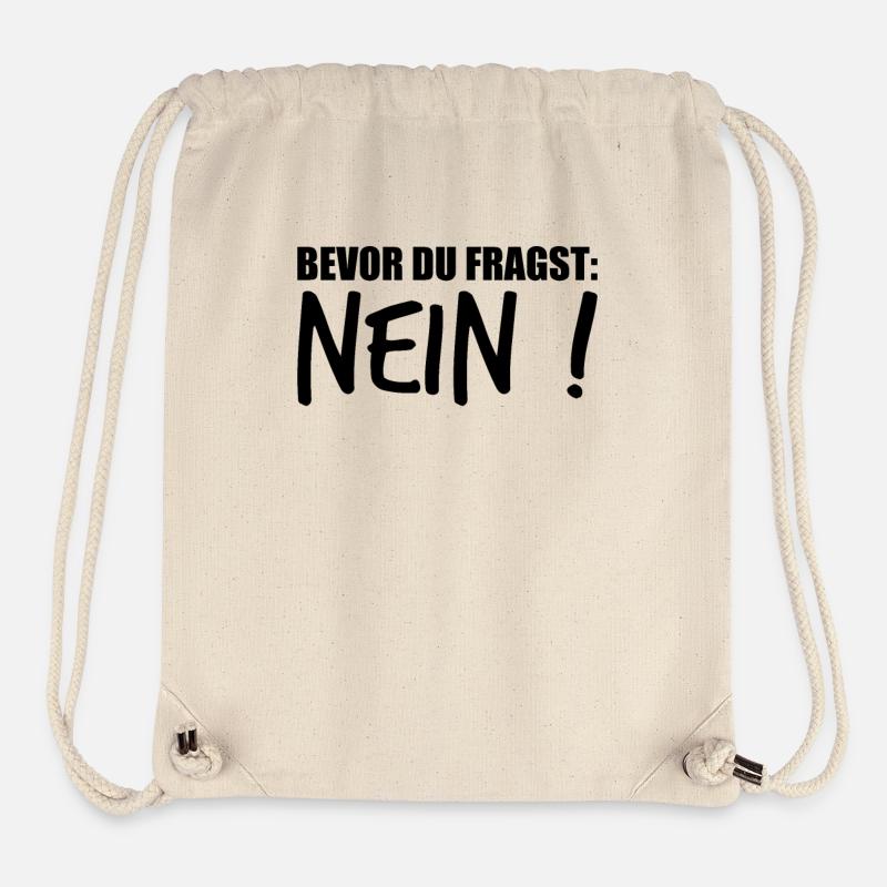lustiger Spruch Sprüche Witziges Geschenk - Stanley/Stella recycelter Gym Bag - Naturweiß