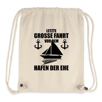 Junggesellenabschied Bräutigam Polterabend T-Shirt - Stanley/Stella recycelter Gym Bag - Naturweiß - Vorne