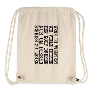 Büro Arbeit Kollege lustiger Spruch Geschenk - Stanley/Stella recycelter Gym Bag - Naturweiß - Vorne