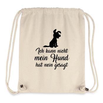 lustiges Hunde Spruch Geschenk Hund Vierbeiner dog - Stanley/Stella recycelter Gym Bag - Naturweiß - Vorne
