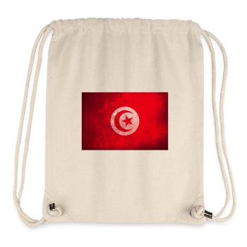 Tunesische Flagge Kreis Emblem - Stanley/Stella recycelter Gym Bag - Naturweiß - Vorne