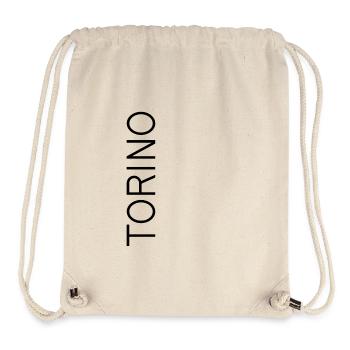 Torino – Vertical City Typo Design - Stanley/Stella Recycled Gym Bag - natural - Front