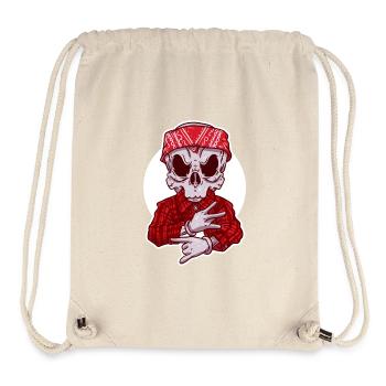 Latino Skeleton Gangster: Streetstyle Underworld - Stanley/Stella Recycled Gym Bag - natural - Front