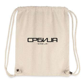 Serbia Србија (Srbija) - Stanley/Stella Recycled Gym Bag - natural - Front