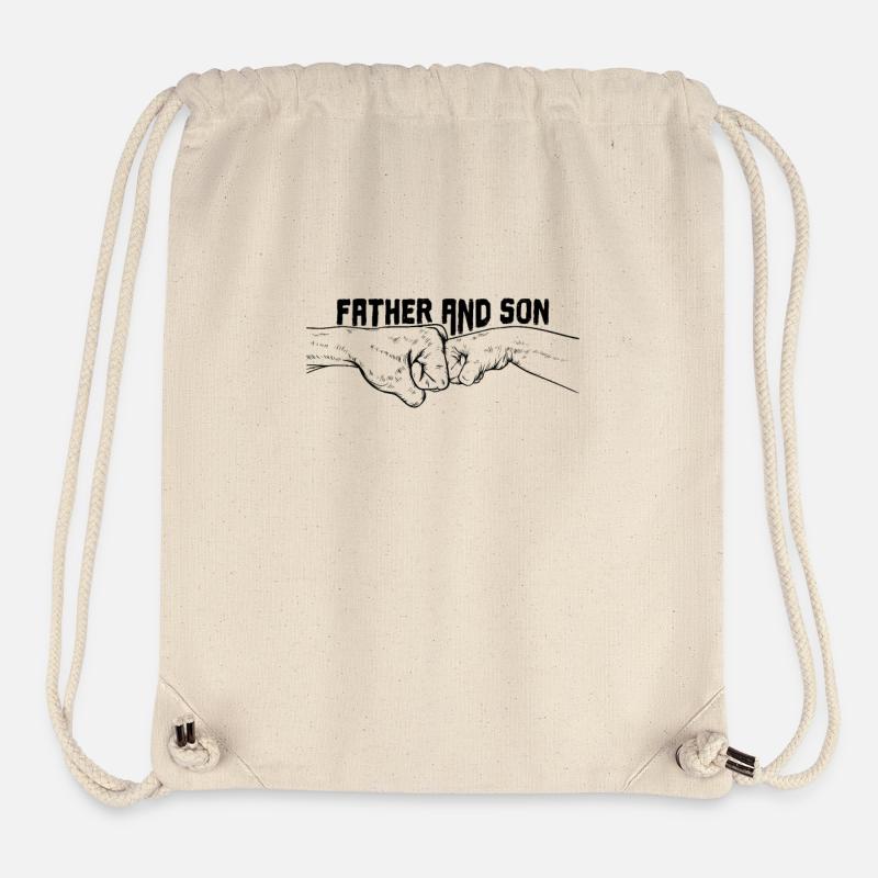 Father and Son Fäuste - Stanley/Stella recycelter Gym Bag - Naturweiß