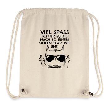 Neuer Job Abschied Neue Arbeit Kollege Jobwechsel - Stanley/Stella recycelter Gym Bag - Naturweiß - Vorne