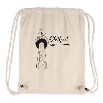 Stuttgart - Stuttgarter Fernsehturm - Stanley/Stella recycelter Gym Bag - Naturweiß - Vorne