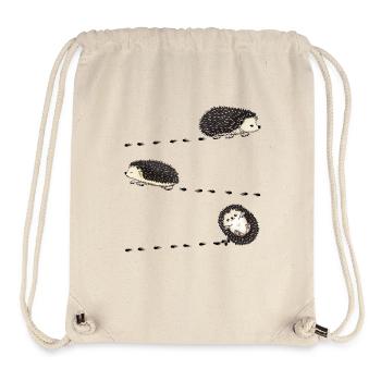 African White-bellied Hedgehog Costume Footprint - Stanley/Stella Recycled Gym Bag - natural - Front