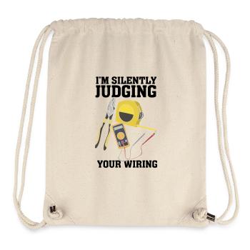 Electrician Humor Profession - Stanley/Stella Recycled Gym Bag - natural - Front