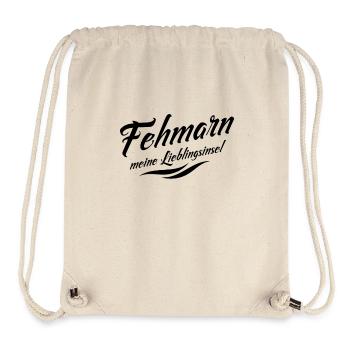 Meine Lieblingsinsel Fehmarn - Stanley/Stella recycelter Gym Bag - Naturweiß - Vorne