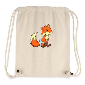 Kawaii Baby Fox - Stanley/Stella Recycled Gym Bag - natural - Front