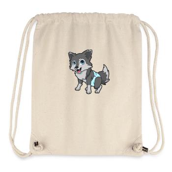 Kawaii Baby Hund - Stanley/Stella recycelter Gym Bag - Naturweiß - Vorne