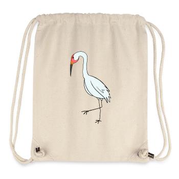 Zugvögel Kranich Vogel - Stanley/Stella recycelter Gym Bag - Naturweiß - Vorne