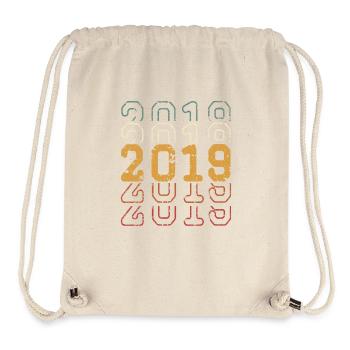 2019 - Sac à cordon recyclé Stanley/Stella - blanc naturel - Devant