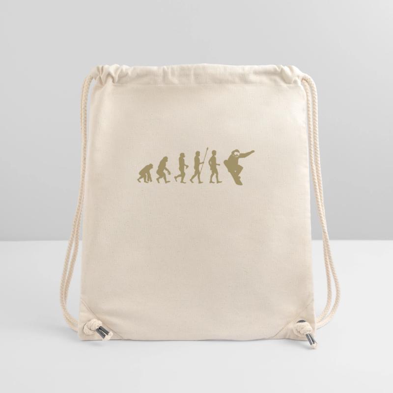 Snowboarder Evolution Gift Idea Stanley/Stella Recycled Gym Bag