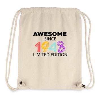 Fantastic since 1948 - born in 1948 - Stanley/Stella Recycled Gym Bag - natural - Front