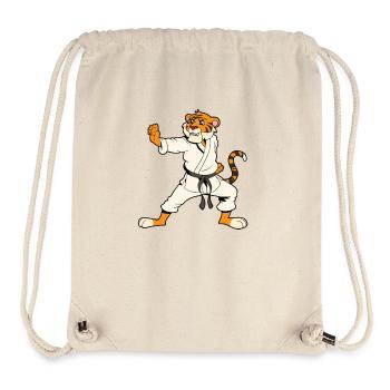 Comic Tiger macht Karate - Stanley/Stella recycelter Gym Bag - Naturweiß - Vorne