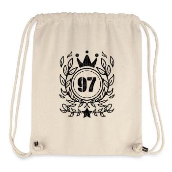97 - Jahrgang Jahr Geburtsjahr 1997 - Stanley/Stella recycelter Gym Bag - Naturweiß - Vorne