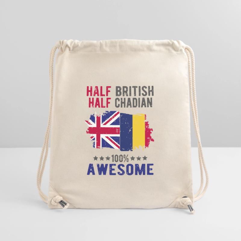 Half British Half Chader Stanley/Stella Recycled Gym Bag