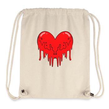 Sang de cœur - Sac à cordon recyclé Stanley/Stella - blanc naturel - Devant