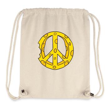 Käse Peace Frieden - Stanley/Stella recycelter Gym Bag - Naturweiß - Vorne