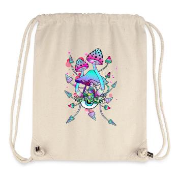 Magic Mushrooms, psychedelische Pilz Augen Kunst - Stanley/Stella recycelter Gym Bag - Naturweiß - Vorne