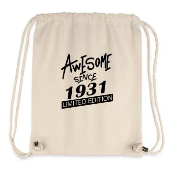 1931 - Born 1931 - Fantastic since 1931 - Stanley/Stella Recycled Gym Bag - natural - Front