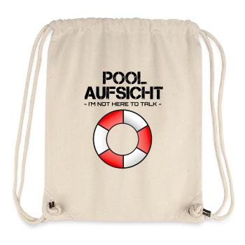 Pool Aufsicht mit Rettungsring - Stanley/Stella recycelter Gym Bag - Naturweiß - Vorne