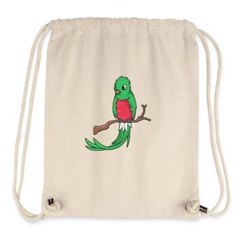 Kawaii Quetzal - Sac à cordon recyclé Stanley/Stella - blanc naturel - Devant