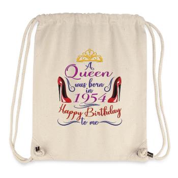 1954 70th Birthday For Women Queen 70 Years Old - Stanley/Stella Recycled Gym Bag - natural - Front