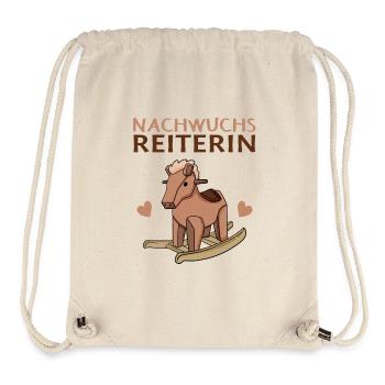 Baby Pferd Reiten Spruch - Stanley/Stella recycelter Gym Bag - Naturweiß - Vorne