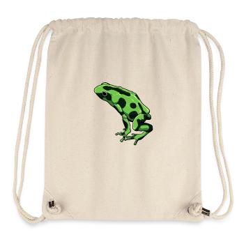 Frog Drawing - Terrible Poison Arrow Frog - Stanley/Stella Recycled Gym Bag - natural - Front