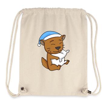 Katze Katzenrasse Somali - Stanley/Stella recycelter Gym Bag - Naturweiß - Vorne