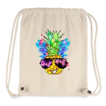 Art de l’ananas - Sac à cordon recyclé Stanley/Stella - blanc naturel - Devant