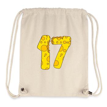 17 years old cheese - 17th birthday gift - Stanley/Stella Recycled Gym Bag - natural - Front