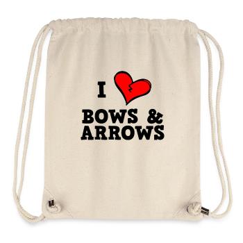 I love bow and arrow - Stanley/Stella Recycled Gym Bag - natural - Front