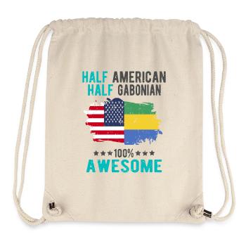 Half American Half Gabonese - Stanley/Stella Recycled Gym Bag - natural - Front