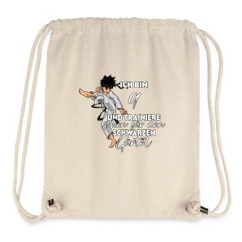 Ich bin 9 - Jungen Karate - Stanley/Stella recycelter Gym Bag - Naturweiß - Vorne