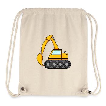 Pelle à godets excavatrice machine de construction de pelle - Sac à cordon recyclé Stanley/Stella - blanc naturel - Devant