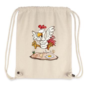 Lustiges Huhn - Landwirt Landwirte Huhn Hühner - Stanley/Stella recycelter Gym Bag - Naturweiß - Vorne