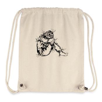 Trauer Depression - Stanley/Stella recycelter Gym Bag - Naturweiß - Vorne