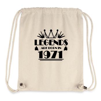 1971 - Born 1971 - Stanley/Stella Recycled Gym Bag - natural - Front