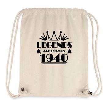 1940 - Born 1940 - Stanley/Stella Recycled Gym Bag - natural - Front