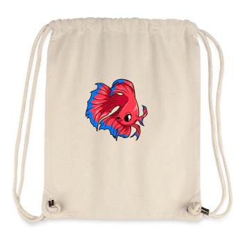 Kawaii siamesischer Kampffisch - Stanley/Stella recycelter Gym Bag - Naturweiß - Vorne