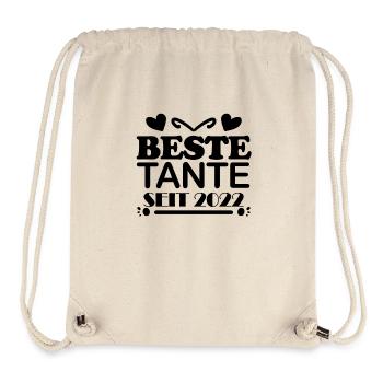 Beste Tante seit 2022 - Stanley/Stella recycelter Gym Bag - Naturweiß - Vorne