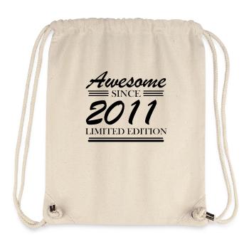 2011 - Né 2011 - Année de naissance 2011 - Sac à cordon recyclé Stanley/Stella - blanc naturel - Devant