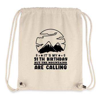 Wandern 51. Geburtstag Wanderer 51 Jahre alt - Stanley/Stella recycelter Gym Bag - Naturweiß - Vorne