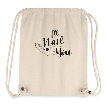 Ich Werde Dich Nageln Nageldesign - Stanley/Stella recycelter Gym Bag - Naturweiß - Vorne